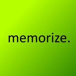 the word memorize in black on a dark and bright green gradient background signifies Sage 50 memorized transactions